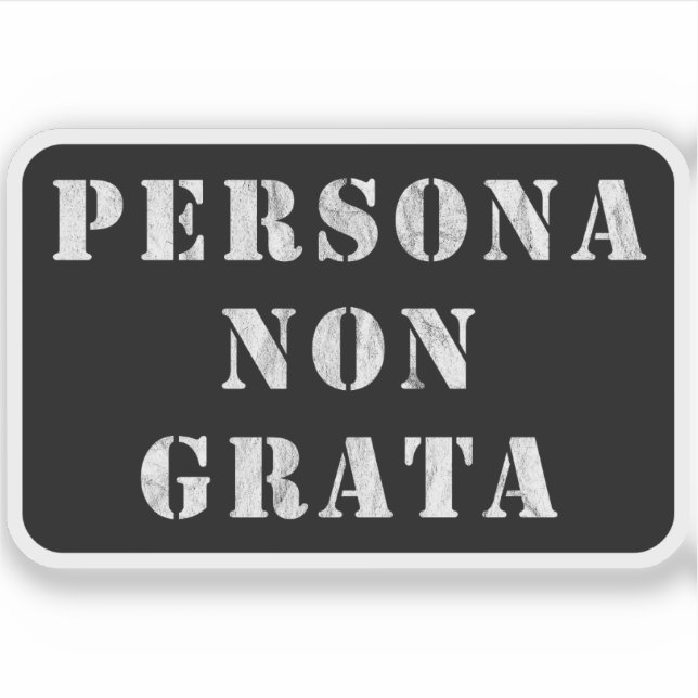 Persona Non Grata (vintage white) (Front)