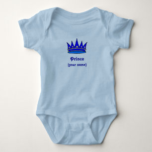 Personailzed Infant Prince crown) Baby Bodysuit
