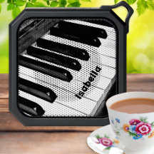 Personaized Black White Music Keyboard Piano Keys