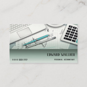 Personal Accountant Finance Financier Manager Business Card