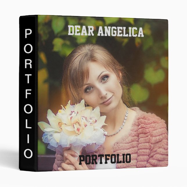 Personal album, portfolio binder (Front/Spine)