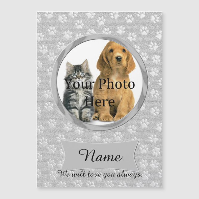 Personal and Cute Grey Custom Memorial (Front)