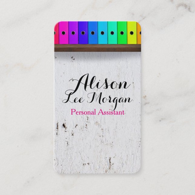 Personal Assistant - virtual Assistant Business Card (Front)