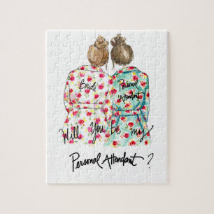 Personal Attndt? Puzzle Dk Bl Bun Bride Br Bun