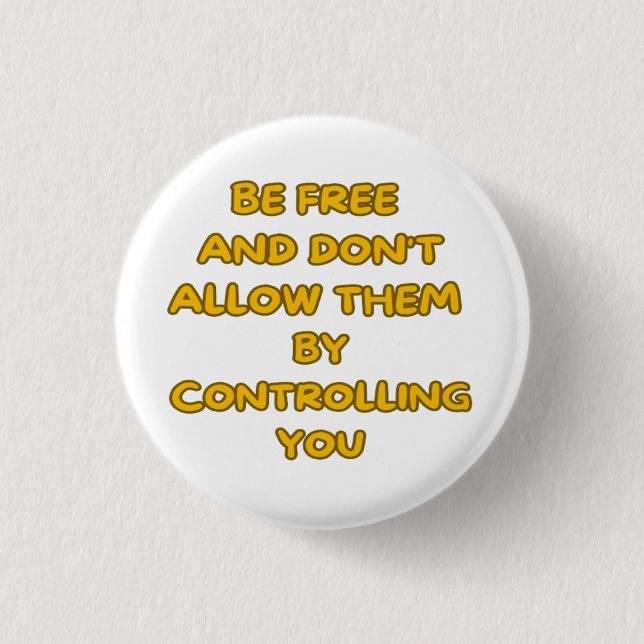 Personal Autonomy 1 Inch Round Button (Front)