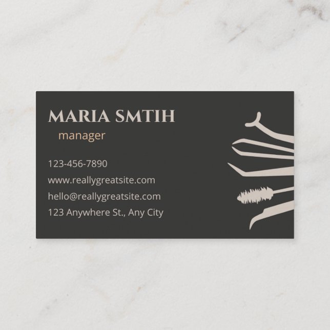 Personal Beauty & Lifestyle Advisor Business Card (Back)