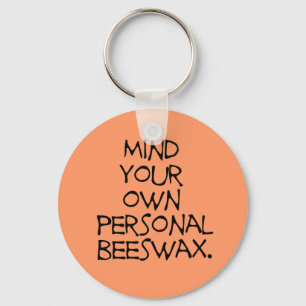 Personal Beeswax Keychain