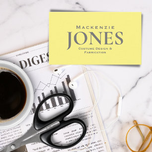 Personal Brand Business Logo Modern Yellow Grey Card