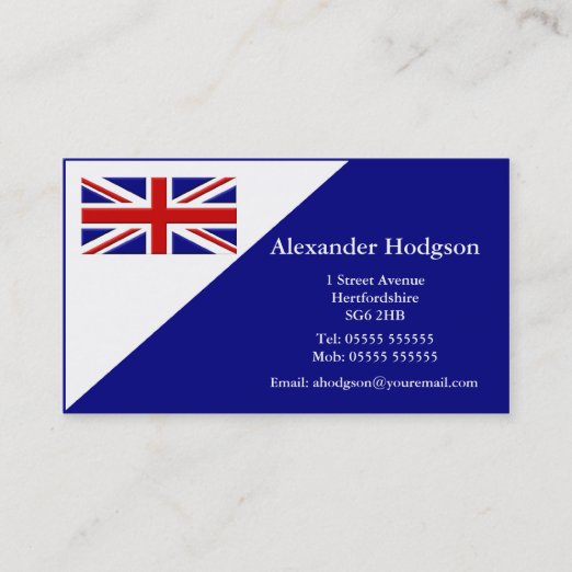 British Business Cards & Profile Cards Zazzle CA