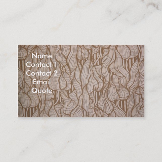 Personal/Business Profile Card (Front)