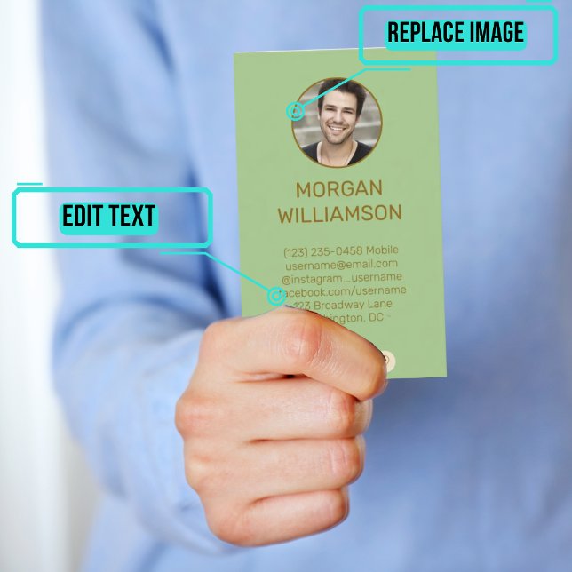 Personal Calling Card for Couples (This design has photos of each partner on opposite sides of the card. )