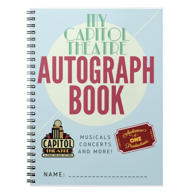 Personal Capitol Autograph Book! Notebook (Front)