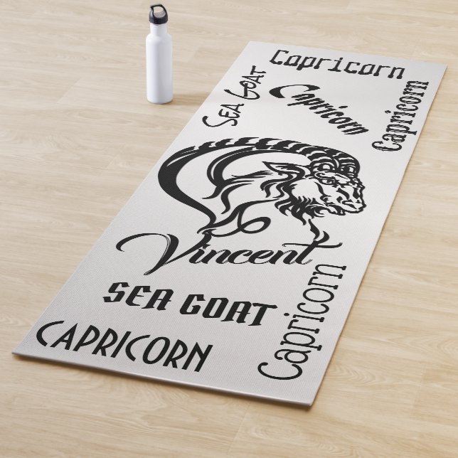 Personal Capricorn Silver Zodiac Yoga Mat (In Situ)
