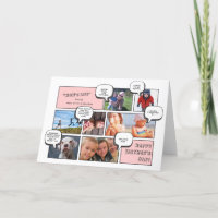 Personal Cartoon Strip Photo Mother's Day Card