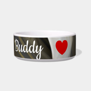 Personal Ceramic Pet Bowl Trend Abstract Black