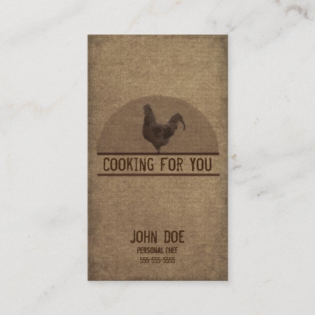 Personal Chef Business Card (Front)