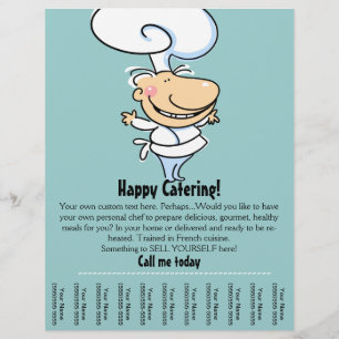 Personal chef/catering promotional flyer