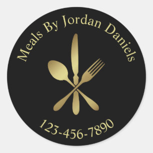 Personal Chef Customize Name Classic Round Sticker