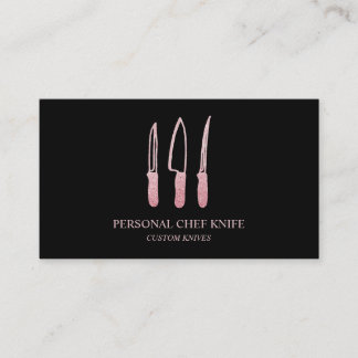 Personal Chef knife types Business Card