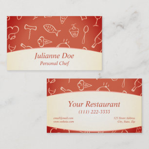 Personal Chef or Restaurant Business Card