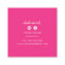 PERSONAL CONTACT bold border hot pink gold glitter