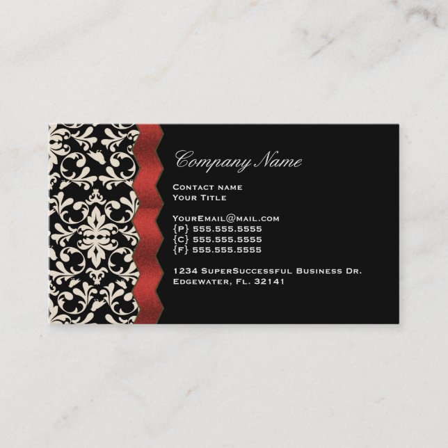 Personal Custom Business Card (Front)