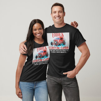 Personal Custom Cars, Hot Rod Watercolor, Grunge T-Shirt