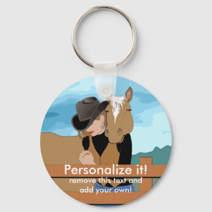 PERSONAL Custom  KEYCHAIN Cowgirl Prayer