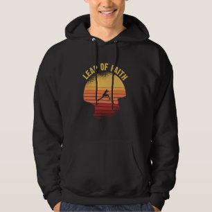 personal development Mindset retro Leap of Faith Hoodie