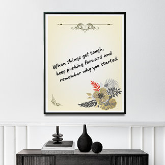 Personal Development Wall Art, Success Quotes, Poster