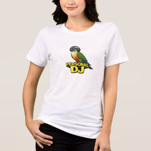 Personal DJ Green Cheek Conure Tri-Blend Shirt
