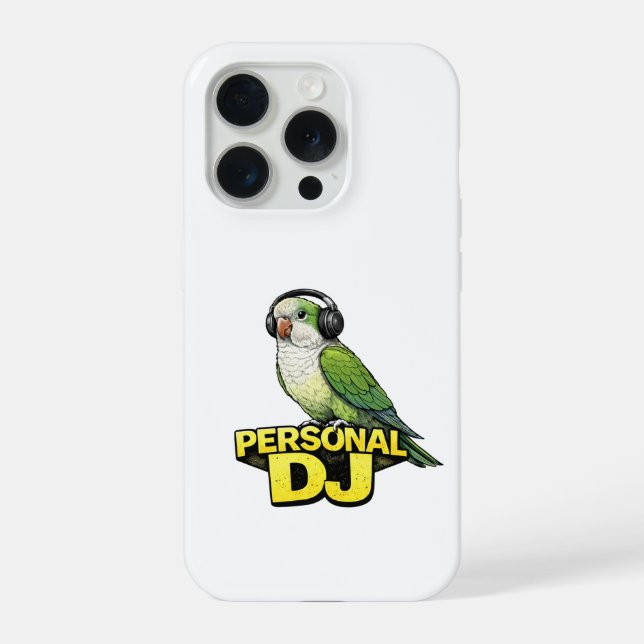Personal DJ Quaker Parrot iPhone Case (Back)