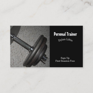 Personal Fitness Trainer Business Card