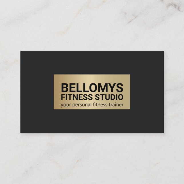 Personal Fitness Trainer Business Card (Front)