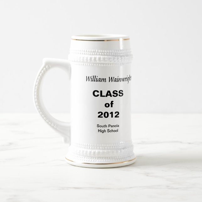 Personal Gift Graduation Stein (Left)