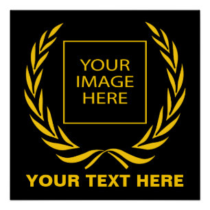 Personal Golden Laurel Wreath Poster