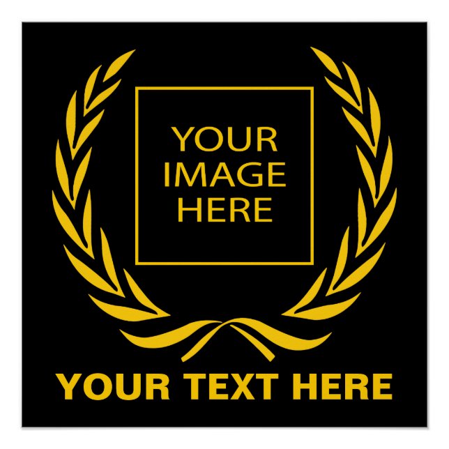 Personal Golden Laurel Wreath Poster (Front)