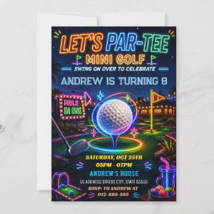 Personal Golf Sports birthday Invitation