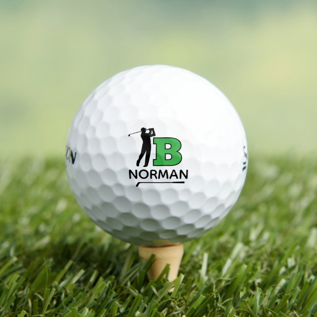 Personal Green Initial Mark - to identify golfer's Golf Balls (Insitu Tee)