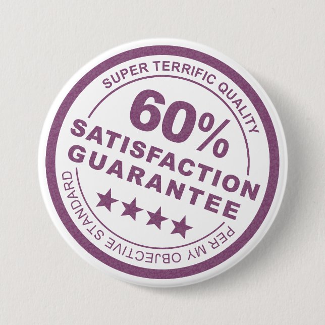 Personal Guarantee 3 Inch Round Button (Front)