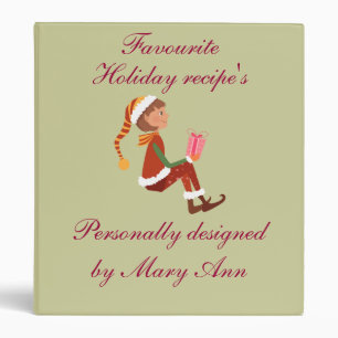 Personal Holiday Recipe Binder
