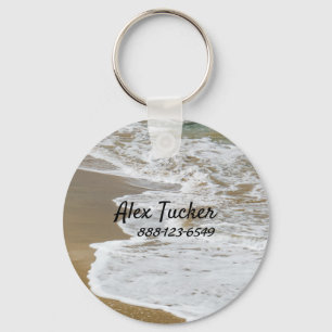 Personal Info   Peaceful Beach Keychain