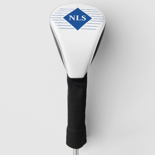 Personal Initials of Gift Recipient Golf Head Cover (Front)