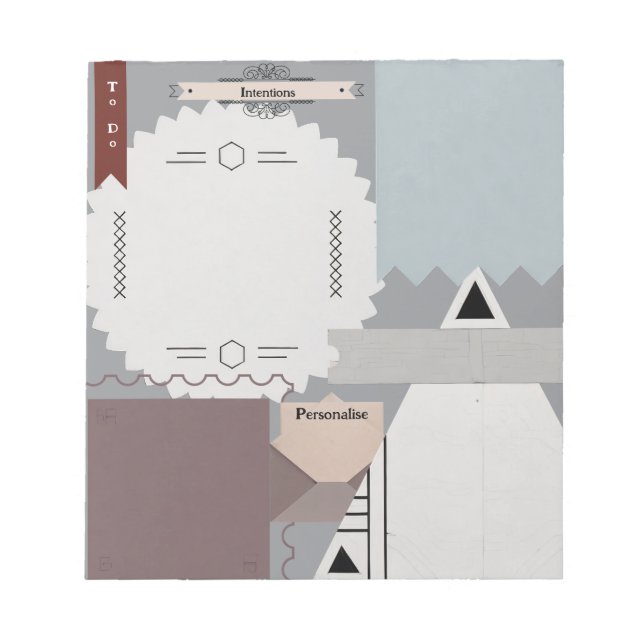 Personal Journal Notebook Diary ScrapbookPaper Notepad (Front)