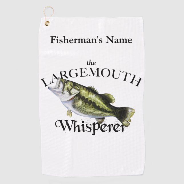 Personal Largemouth Whisperer Light Fishing Towel (Front)