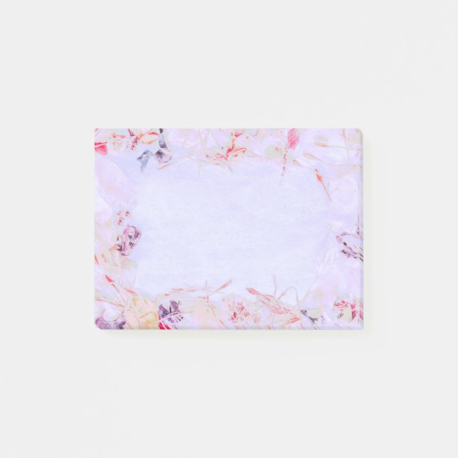 Personal letter writing note taking floral message (Front)