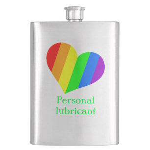 Personal lubricant hip flask