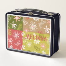 Personal lunch box fun summer breeze floral colour