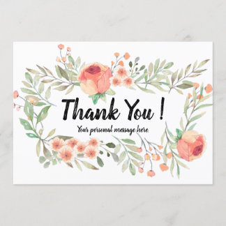 Personal Message Thank You Card