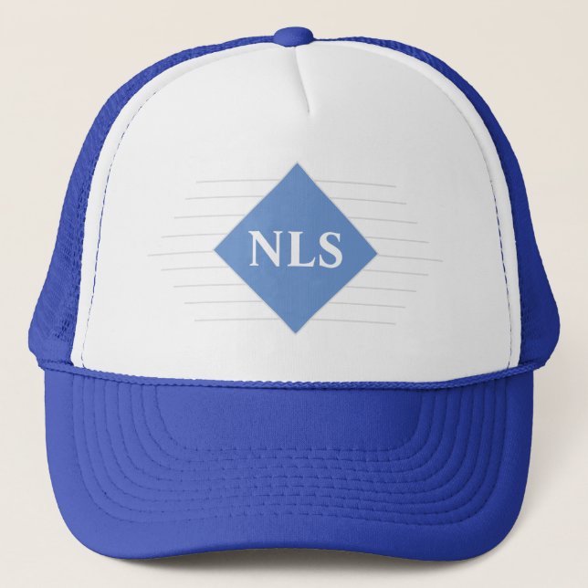Personal Monogram Initials on a  Trucker Hat (Front)